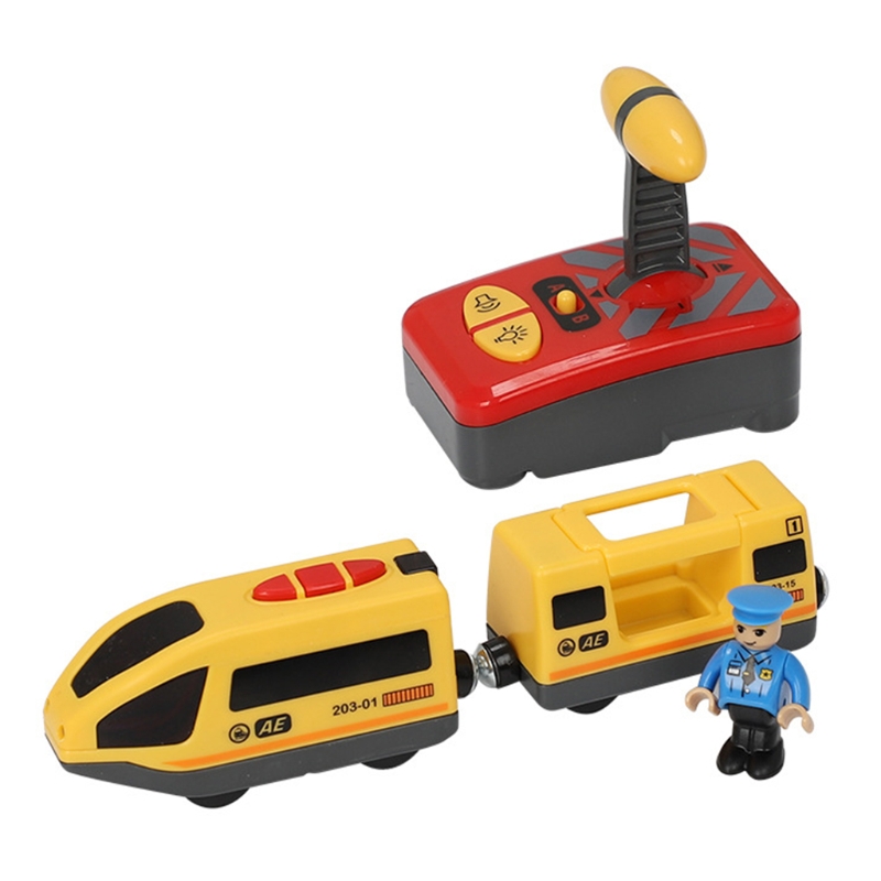 RC Electric Train Compatible Wooden Thomas Track Toys Engine Model Battery Operated Teaching Demonstration Children's Game Room