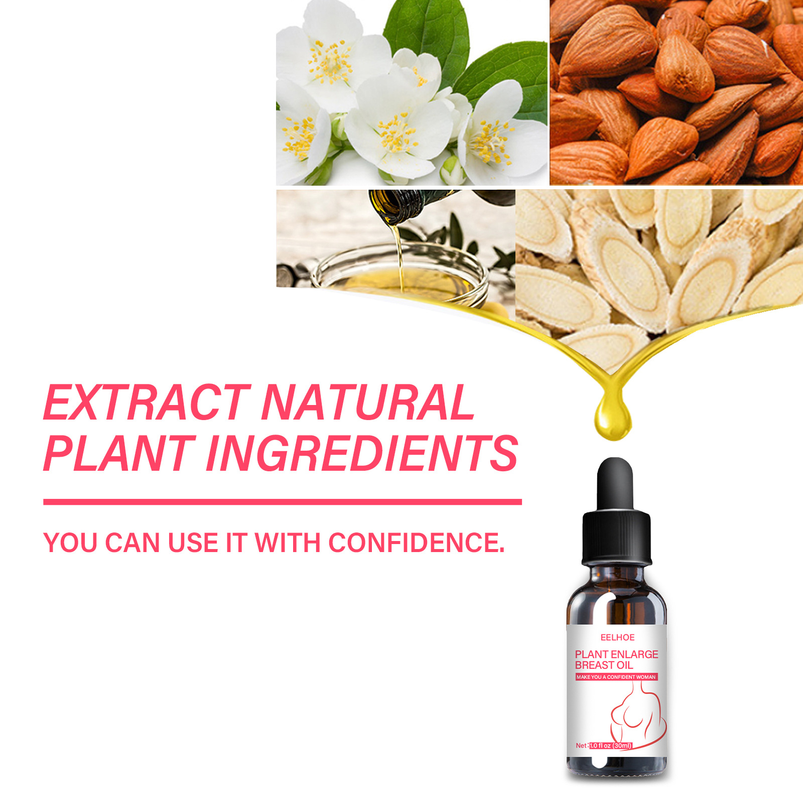 Breast Enlargement Essential Oil Frming Enhancement Breast Enlarge Big Bust Enlarging Bigger Chest Massage Big Bust Breast Care