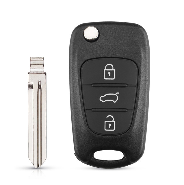 Replacement Remote Car Key Shell 3 BT Flip Folding Key Case For Kia K2 K5 Rio 3 Picanto Ceed Cerato Sportage For Hyundai