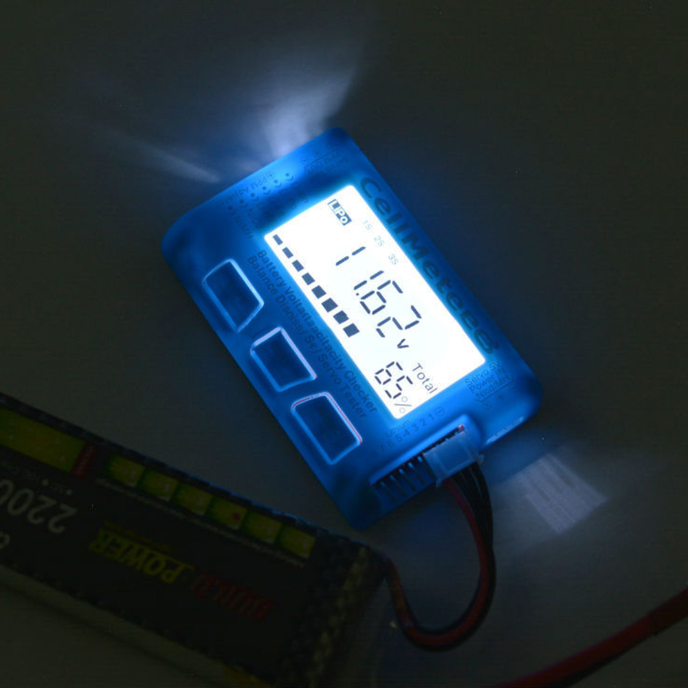 Battery Tester RC CellMeter 8 Digital Battery Checker Detector Battery Voltage Tester Checking For LiPo LiFe Li-ion NiMH Nicd