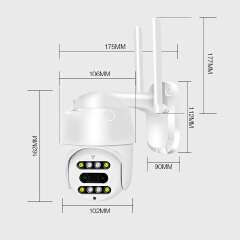 Zoom Carecam Pro Dual Lens Night Vision Outdoor Wireless Security WiFi CCTV PTZ IP Camera