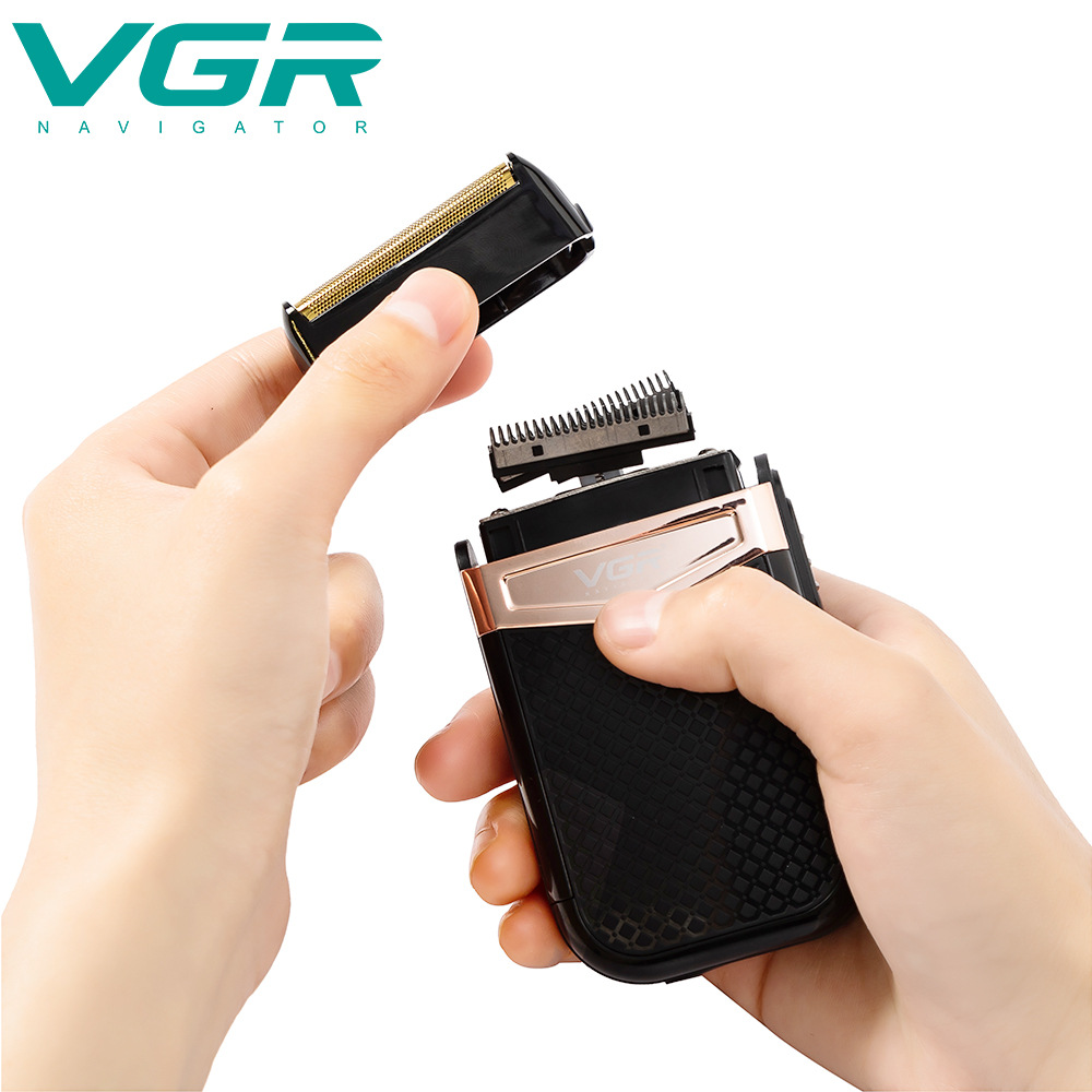 mustache trimmer for men Shaver tondeuse barbe Body Wash Mini Version Portable Leather Case Shaver for Menone Blade