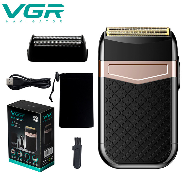mustache trimmer for men Shaver tondeuse barbe Body Wash Mini Version Portable Leather Case Shaver for Menone Blade