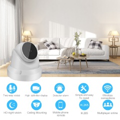 WiFi 1080P IP Camera Smart Home Security Night Vision Indoor 2MP Wireless CCTV Dome Camera