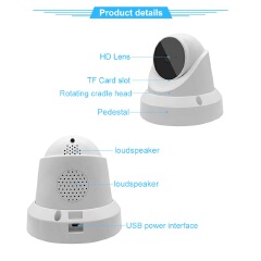 WiFi 1080P IP Camera Smart Home Security Night Vision Indoor 2MP Wireless CCTV Dome Camera