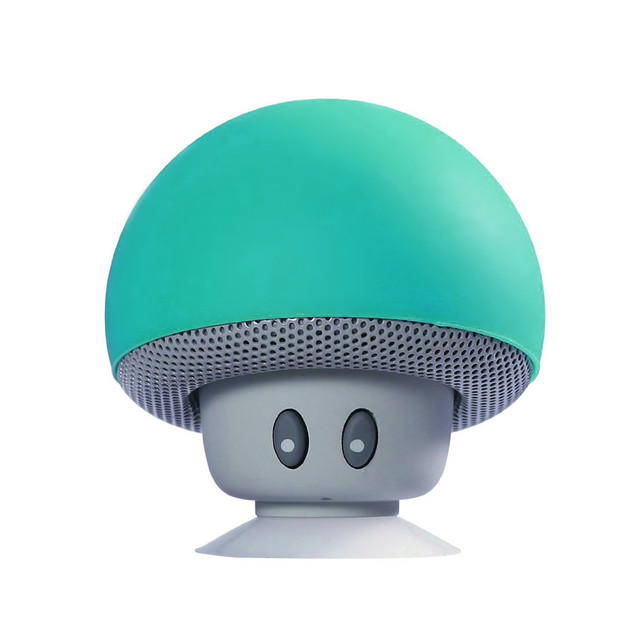 Fashionable Cartoon Mushroom Hairstyle Bluetooth2.1 Speakers Waterproof Wireless Mini Subwoofer Speaker Home Outdoor 6 Colors
