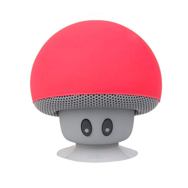 Fashionable Cartoon Mushroom Hairstyle Bluetooth2.1 Speakers Waterproof Wireless Mini Subwoofer Speaker Home Outdoor 6 Colors