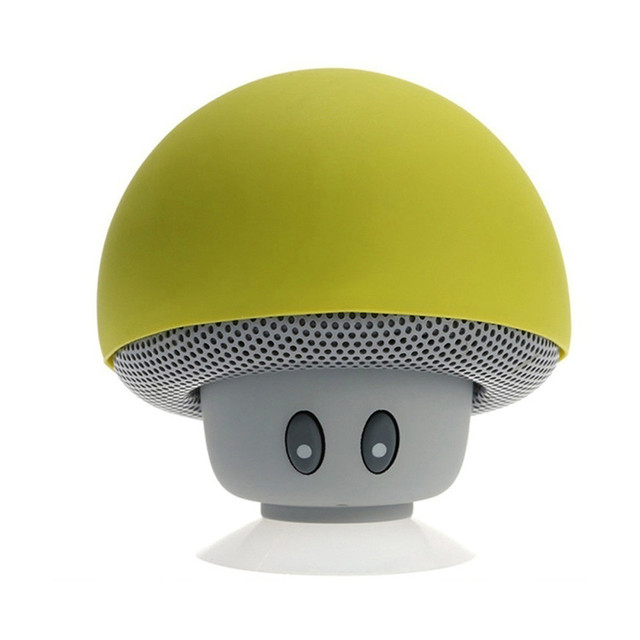 Fashionable Cartoon Mushroom Hairstyle Bluetooth2.1 Speakers Waterproof Wireless Mini Subwoofer Speaker Home Outdoor 6 Colors