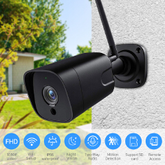 Wifi IP Camera Outdoor IR Night 1080P HD 2MP Surveillance Security Camera Audio record Bullet Wireless Camera IP