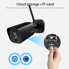 Wifi IP Camera Outdoor IR Night 1080P HD 2MP Surveillance Security Camera Audio record Bullet Wireless Camera IP