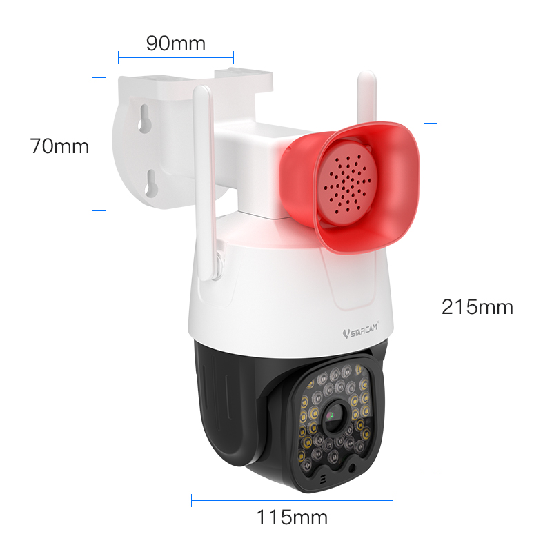 New Outdoor HD WiFi Security Camera Lights With Trumpet High Decibel Alarm Waterproof Dustproof Night Vision