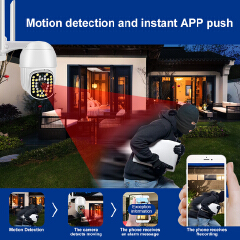3MP IP Camera Wifi Outdoor Surveillance Camera AI Human Detection Audio Night Vision IP66 Waterproof  Wireless PTZ Camera