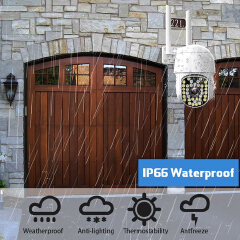 3MP IP Camera Wifi Outdoor Surveillance Camera AI Human Detection Audio Night Vision IP66 Waterproof  Wireless PTZ Camera