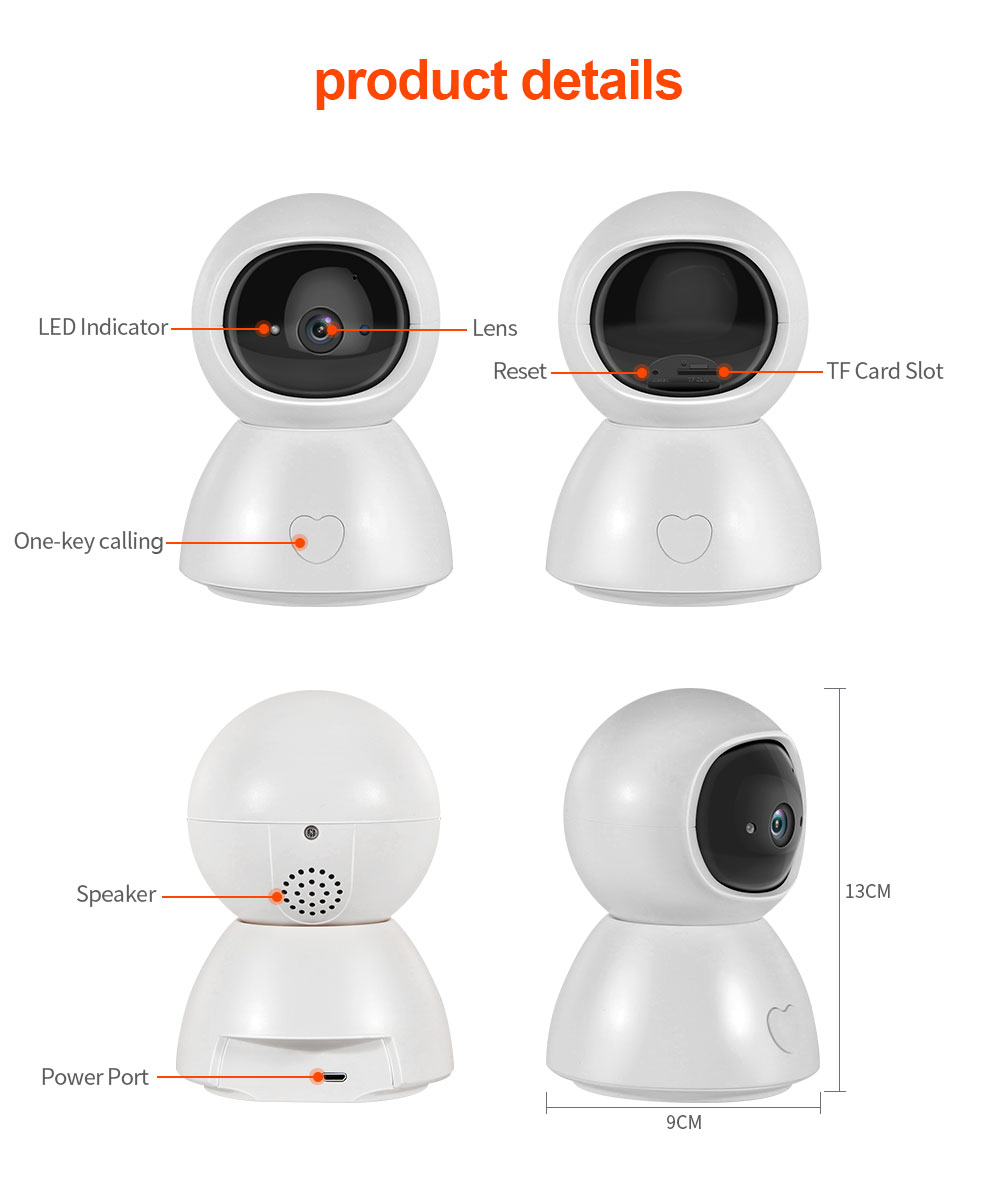Smart 5G 2MP Wifi Camera Home Security Cameras ip Cam with Privacy Mode for Child Support Google Home Alexa
