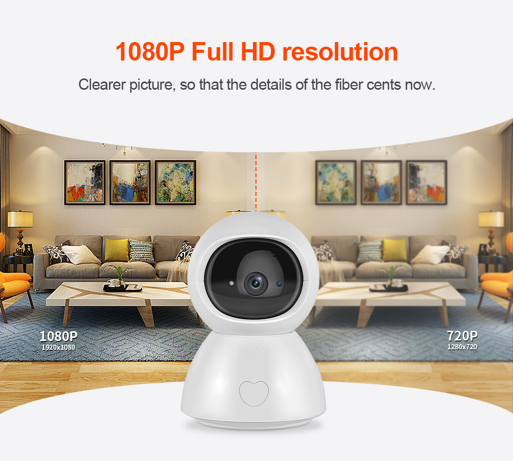 Smart 5G 2MP Wifi Camera Home Security Cameras ip Cam with Privacy Mode for Child Support Google Home Alexa