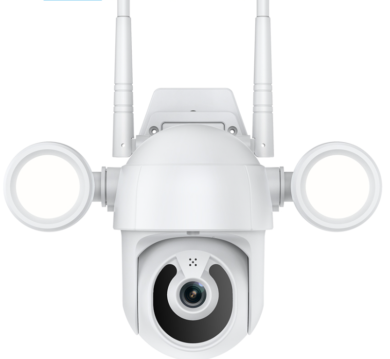 3MP Floodlight Wifi Camera Waterproof Outdoor PTZ Camera Auto Tracking Human Detection Colorful Nightvision Smart Life