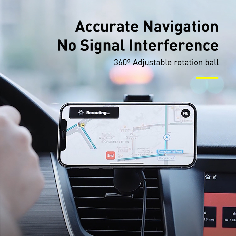 Magnetic Car Phone Holder Wireless Charger for iPhone 13 iPhone 12 Pro Max Wireless Charging Car Charger Phone Holder