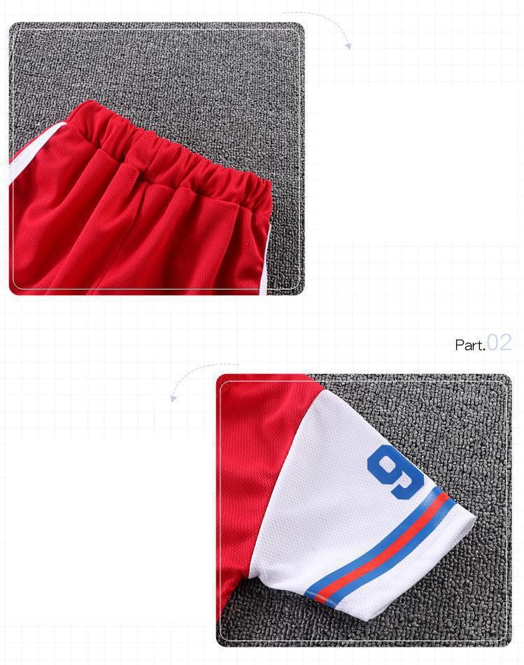 Summer Kids Clothes Suit Children Breathable Mesh Sportswear Boys Fashion Basketball Clothes Boys Tracksuit Boys Clothes