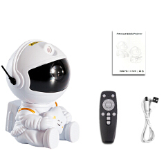 Projector LED Night Light Starry Sky Astronaut Porjectors Lamp Bedroom Decor Nightlight Luminaire Kids Birthday Gift