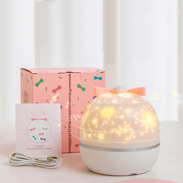 USB LED Star Night Light Starry Sky LED Projector Light Bluetooth Projector Music Projector Chargeable Rotatable Night Lights