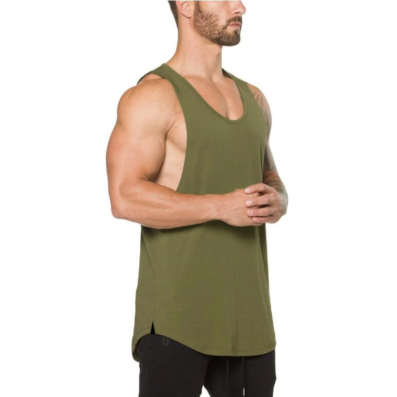 gym clothing cotton singlets canotte bodybuilding stringer tank top men fitness shirt muscle guys sleeveless vest Tanktop