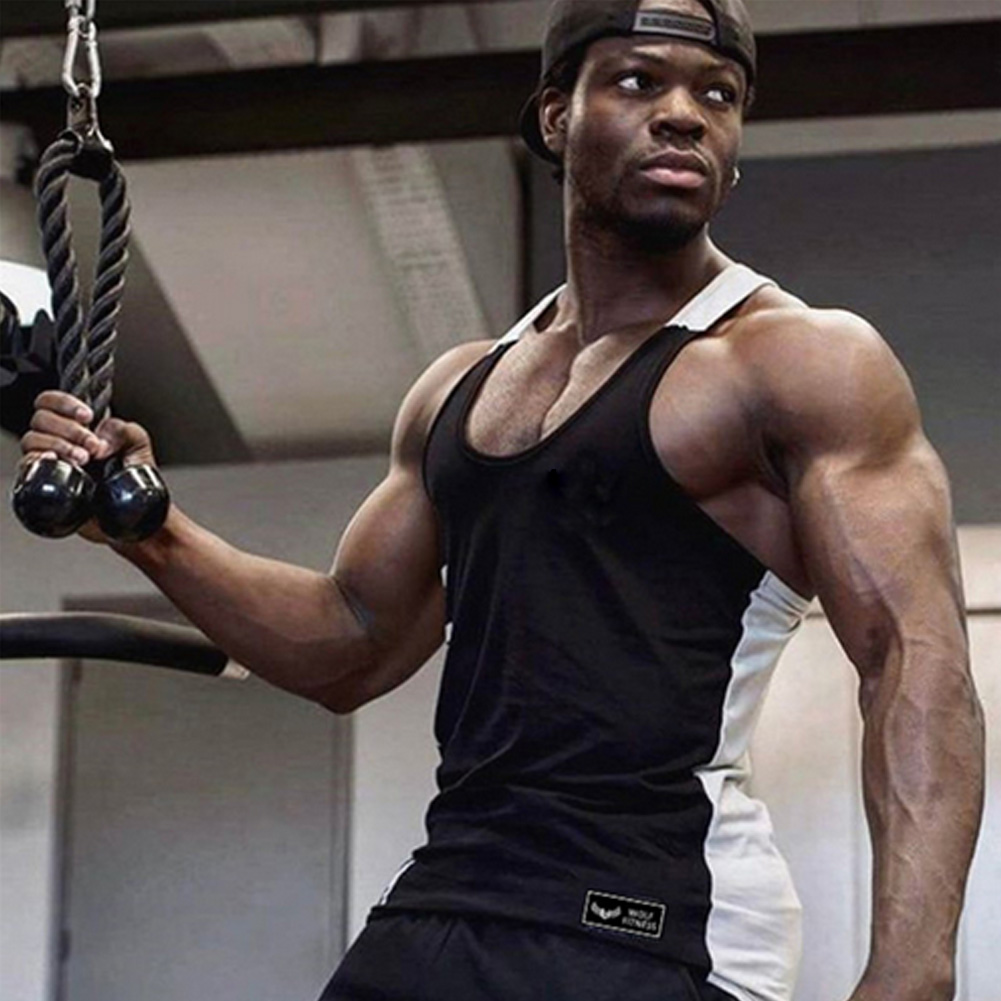 Casual Men Bodybuilding Sport Fitness Workout Vest Muscle Sleeveless Shirt Tank Top Plus Size M-2XL
