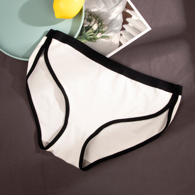 2pcs Women's Cotton Panties Sexy Lingerie Underwear Female Casual Solid Girls Briefs Ladies Intimate Underpants Panty For Women