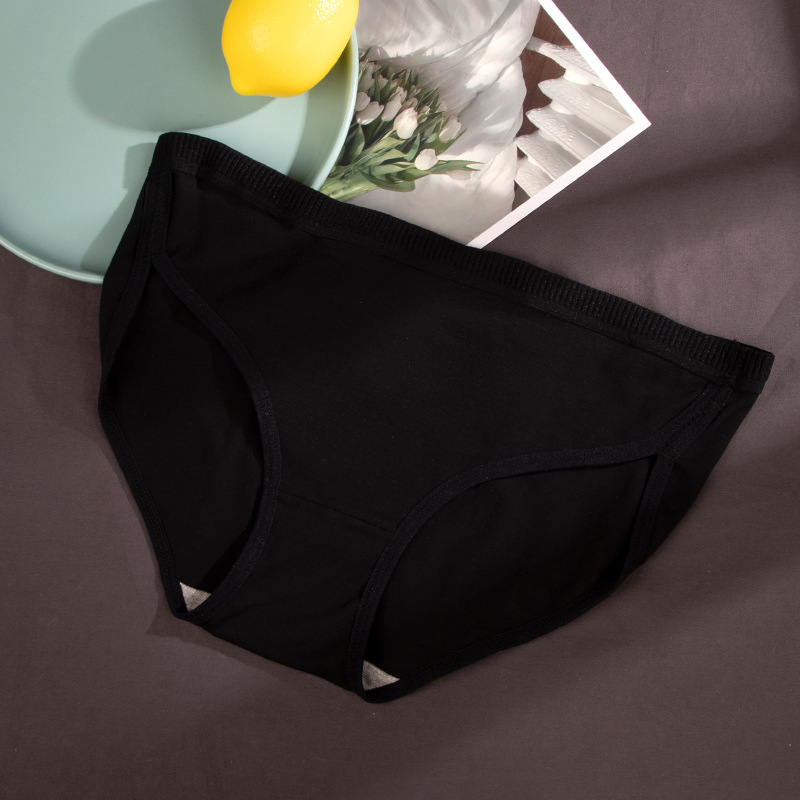 2pcs Women's Cotton Panties Sexy Lingerie Underwear Female Casual Solid Girls Briefs Ladies Intimate Underpants Panty For Women