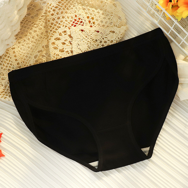 2pcs Women's Cotton Panties Sexy Lingerie Underwear Female Casual Solid Girls Briefs Ladies Intimate Underpants Panty For Women