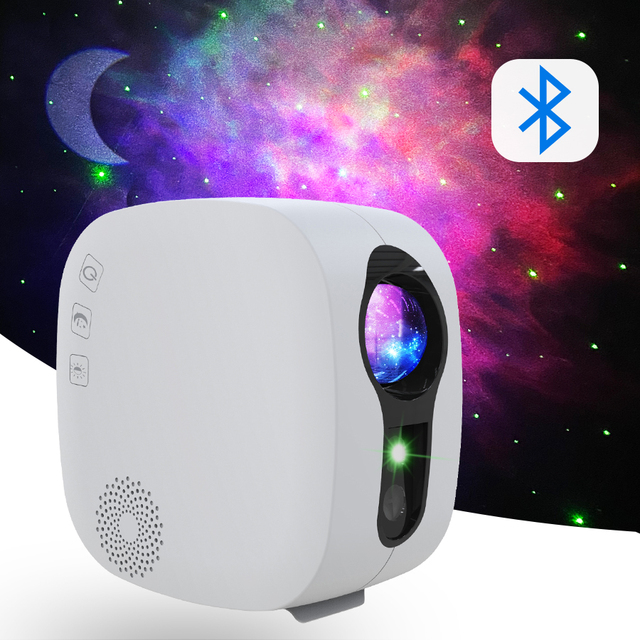 Starry Sky Projector Rotating Water Waving Night Light Led Colorful Nebula Cloud Lamp Atmospher Bedroom Beside Lamp