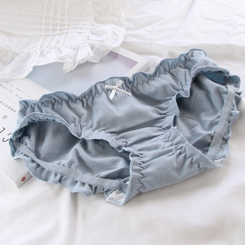 3pcs Candy Color Underwear Womens Comfortable High-quality Cotton Panties Mid-waist Breathable Underpanties