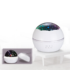 LED Rotating Night Light Projector Starry Sky Star Master Children Kids Sleep Romantic LED USB Projector Lamp Child Gifts