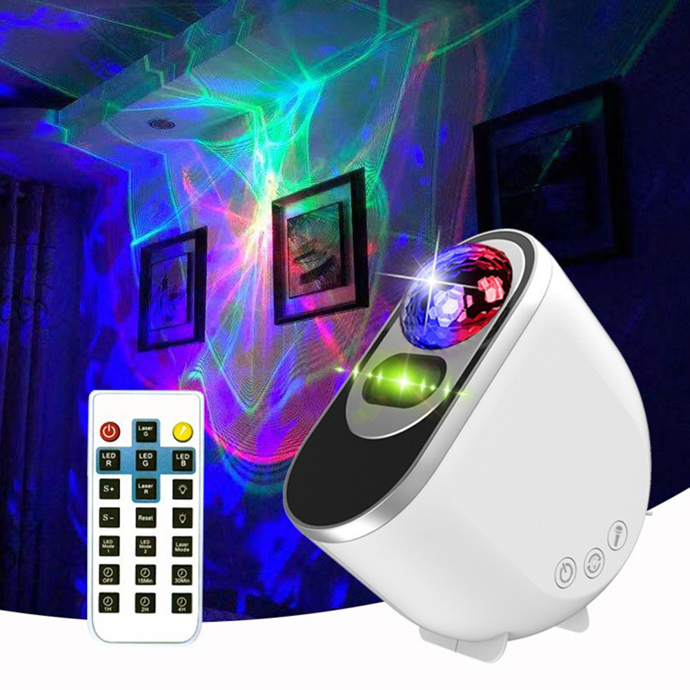 Bluetooth Aurora Colorful Sky Projector Night Light White Noise Starry Lamp  Bedroom Decorat