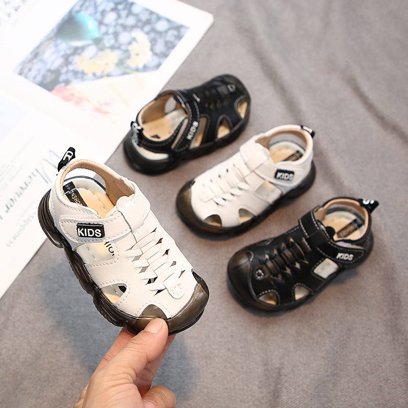 Baby Shoes Summer Toddler Boys Sandals Leather Soft Sole Prewalker Casual Beach Shoes For Kids Sport Sandal 0-4 Years Children