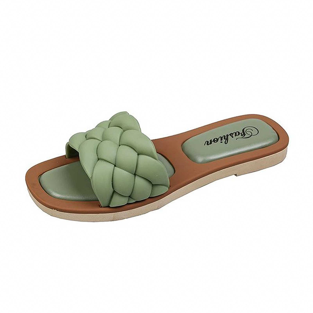 New Summer Indoor Woven Slippers Women Sandals Female Outdoor Beach Casual
