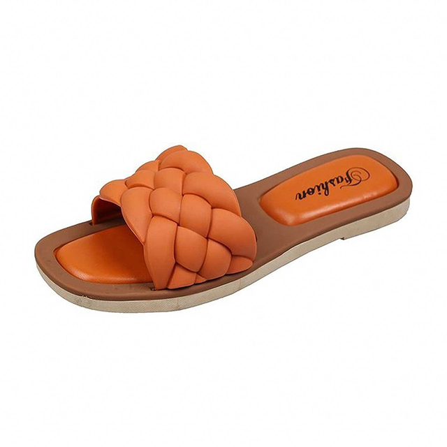 New Summer Indoor Woven Slippers Women Sandals Female Outdoor Beach Casual