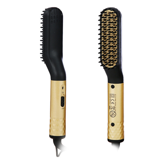 Professional Hair Comb Brush Beard Straightener Multifunctional Hair Straightening Comb Hair Curler Fast Heating Styling Tools