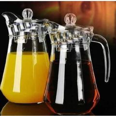 CLEARANCE OFFER Wine ,Juice, Water Serving Glass Jugs - Lids-Water Jug  Kitchen & Dining room appliances