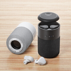 2 in 1 Bluetooth Music Speaker Headphone Mini Bluetooth Music Player Integration Wireless Earphone Speaker With TWS Earbud B20