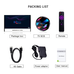 Smart Android H96 max X3 TV box 4GB + 32GB / 64GB / 128GB S905X3 HD 8K 4K Android 9.0 iptv set top box TV receiver media player