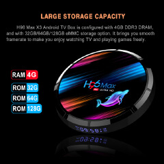 Smart Android H96 max X3 TV box 4GB + 32GB / 64GB / 128GB S905X3 HD 8K 4K Android 9.0 iptv set top box TV receiver media player