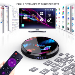 Smart Android H96 max X3 TV box 4GB + 32GB / 64GB / 128GB S905X3 HD 8K 4K Android 9.0 iptv set top box TV receiver media player