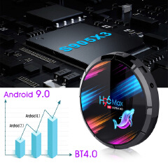 Smart Android H96 max X3 TV box 4GB + 32GB / 64GB / 128GB S905X3 HD 8K 4K Android 9.0 iptv set top box TV receiver media player