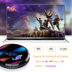Smart Android H96 max X3 TV box 4GB + 32GB / 64GB / 128GB S905X3 HD 8K 4K Android 9.0 iptv set top box TV receiver media player