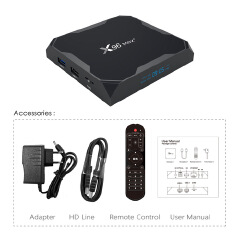 Android 9.0 smart X96 max+ TV box 2GB+16GB / 4GB + 32GB / 64GB Amlogic S905X3 8k 4K HD iptv set top box X96max+ X96 max plus