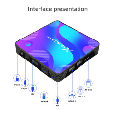 Android 10.0 x88 pro 10 TV box 2GB+16GB / 32GB / 64GB / 128GB RK3318 4K HD iptv set top box TV receiver x88pro android 10