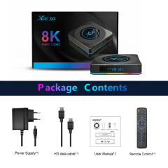Android 11.0 X96 X4 Amlogic s905x4 TV box 4GB + 32GB / 64GB 8K HD iptv set top box TV receiver media player android 11