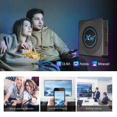 Android 11.0 X96 X4 Amlogic s905x4 TV box 4GB + 32GB / 64GB 8K HD iptv set top box TV receiver media player android 11