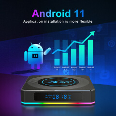 Android 11.0 X96 X4 Amlogic s905x4 TV box 4GB + 32GB / 64GB 8K HD iptv set top box TV receiver media player android 11