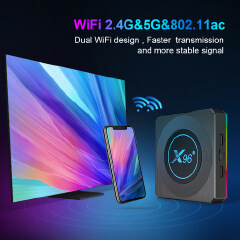 Android 11.0 X96 X4 Amlogic s905x4 TV box 4GB + 32GB / 64GB 8K HD iptv set top box TV receiver media player android 11